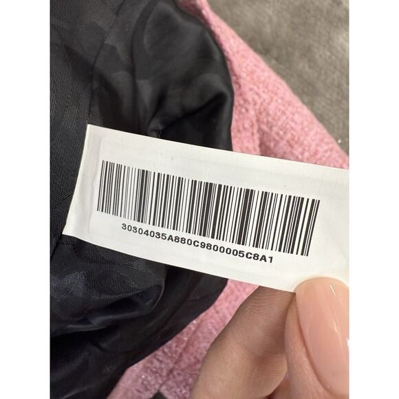 Coach Heritage C Tweed Jacket Cropped Pink sz Small - Picture 14 of 15